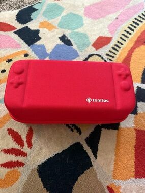 tomtoc Red Nintendo Switch Travel Case